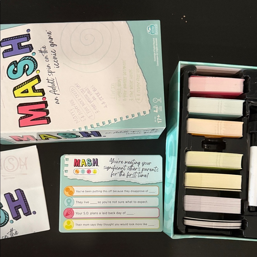 MASH Adult Party Game